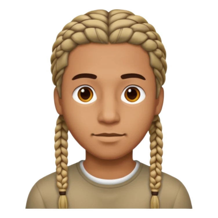 👦🏽 punle trenzas cortas de hombres  sticker