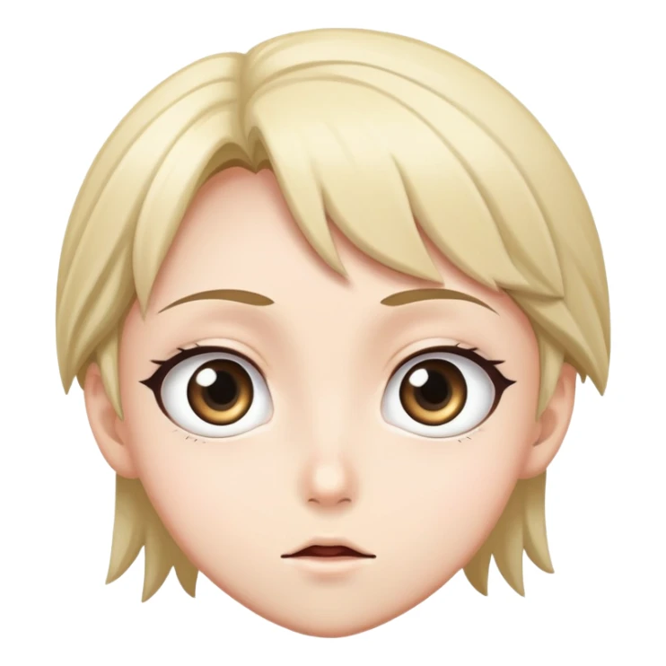 manga character with big expressive eyes sticker