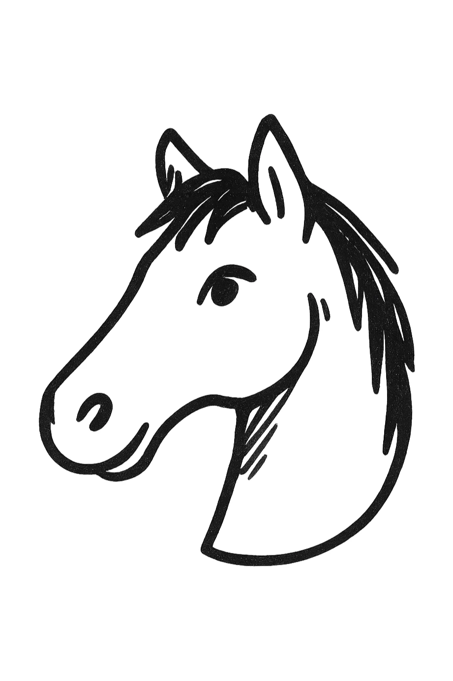 horse head sticker