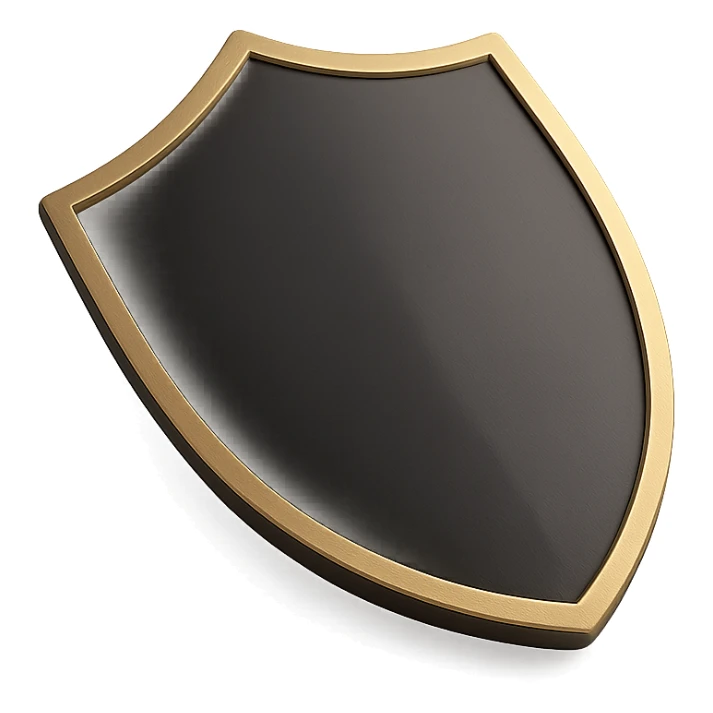 <systemPrompt>
  <style>
    <renderType>3D</renderType>
    <finish>Soft matte</finish>
    <colors>
      <primary>Black</primary>
      <secondary>Antique gold</secondary>
      <background>Pristine white</background>
    </colors>
    <composition>
      <angle>Isometric</angle>
      <shadows>Feathered</shadows>
      <lighting>Ambient glow</lighting>
    </composition>
    <tone>Minimalist</tone>
    <aesthetic>Simple and elegant</aesthetic>
  </style>
</systemPrompt>

{subject} = shield sticker