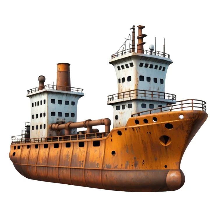 oil ship sticker