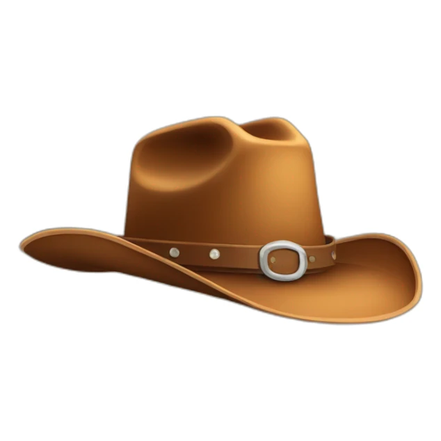 cowboy hat wearing cowboy hat sticker