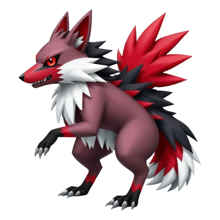Shiny Dark Zigzagoon-Zoroark-Zangoose-Hybrid (Full body) sticker