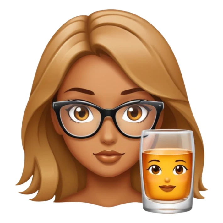 Very sexy girl in glass  sticker