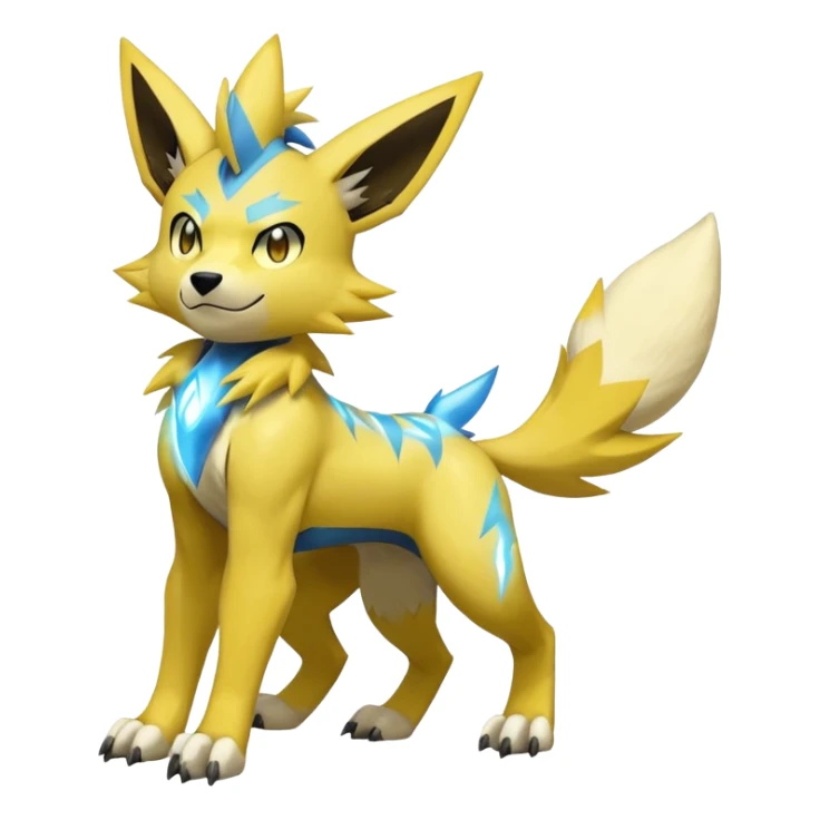 Manectric-Zeraora-Yamper-Fakémon-hybrid-creature (full body)  sticker