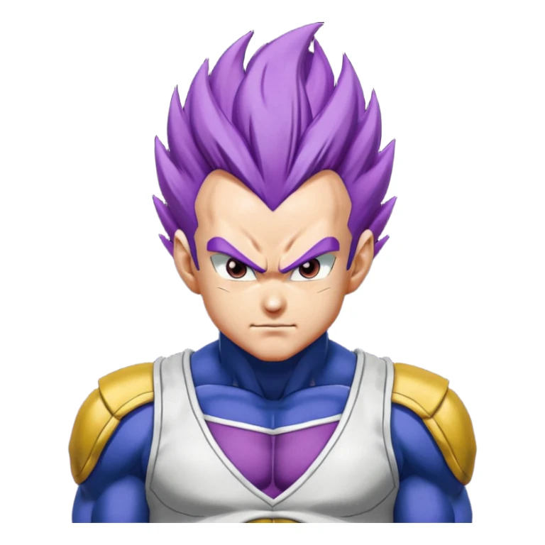 Vegeta ultra ego with purple hair sticker