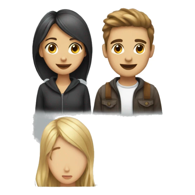 Boy-friend and girlfriend   sticker