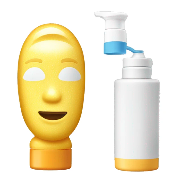 little facial sunscreen bottle isdin sticker