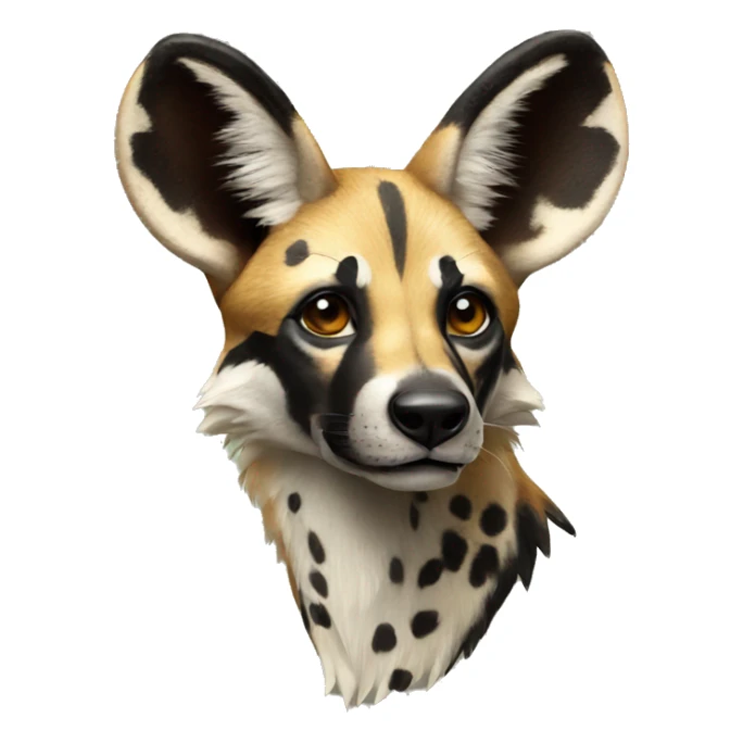 african wild dog sticker