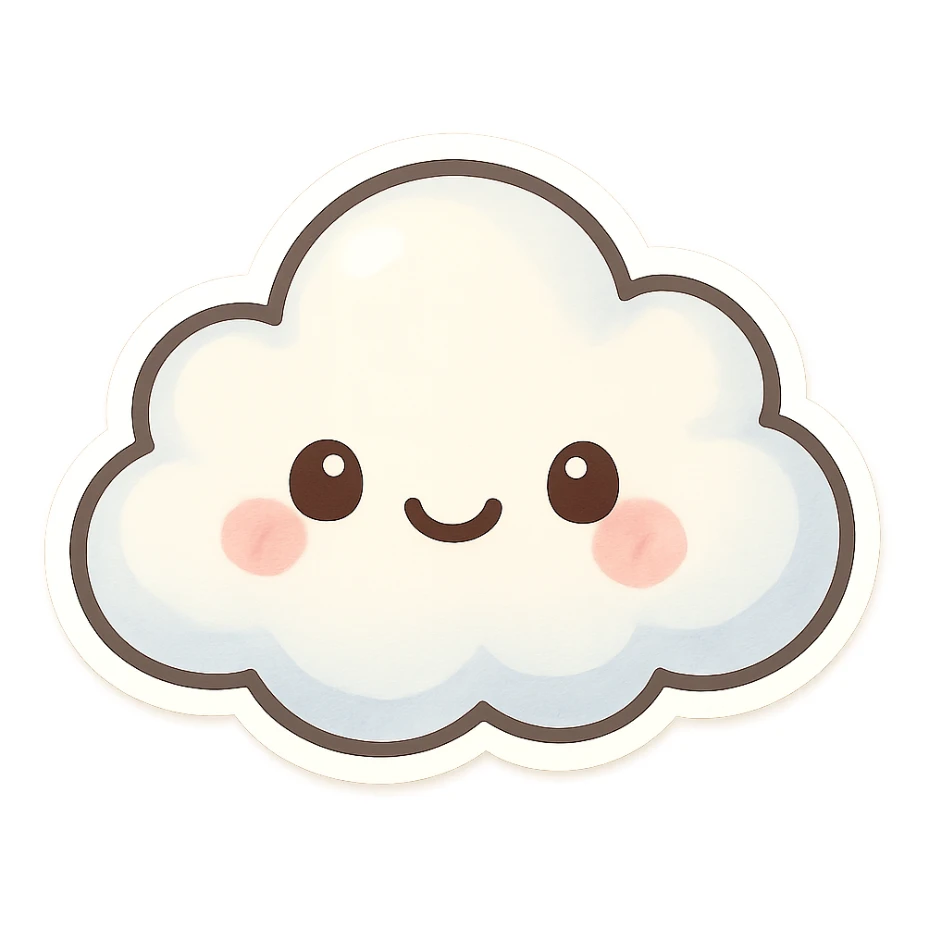 Cloud sticker