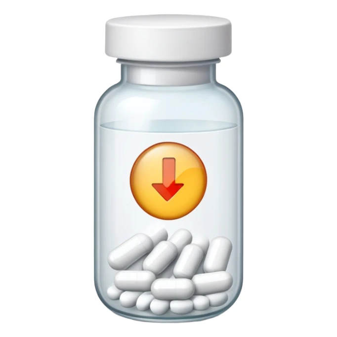 prescription medicine bottle with pill cap sticker