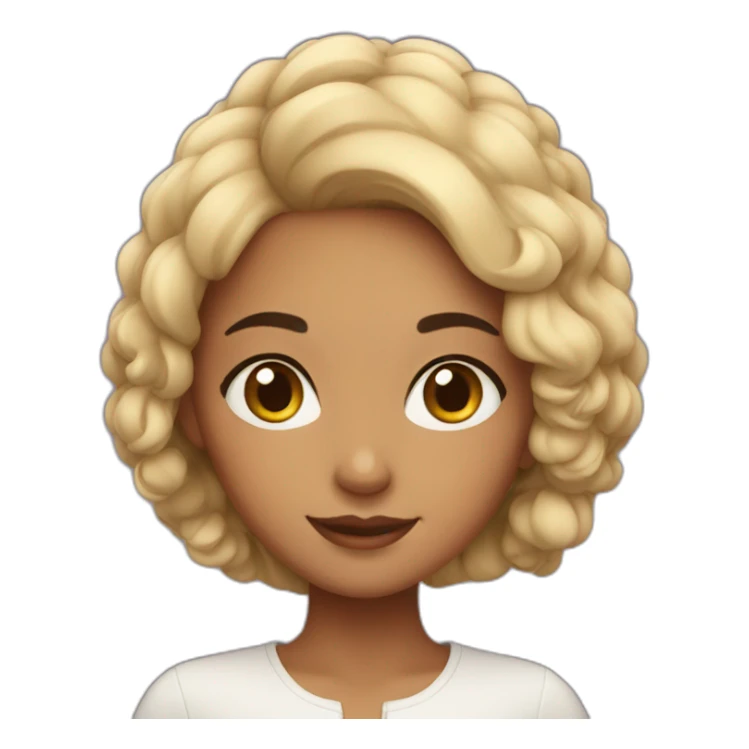 short hair moroccan girl sticker