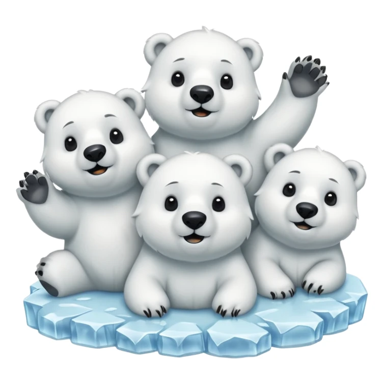 🩵🐻‍❄️ crea varios osos con estos emoji sticker