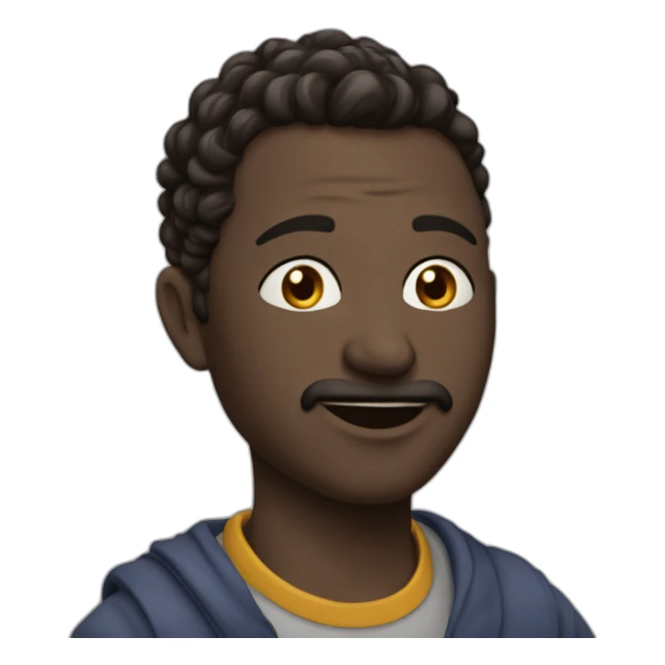 Khamzat qui fait un cœur sticker