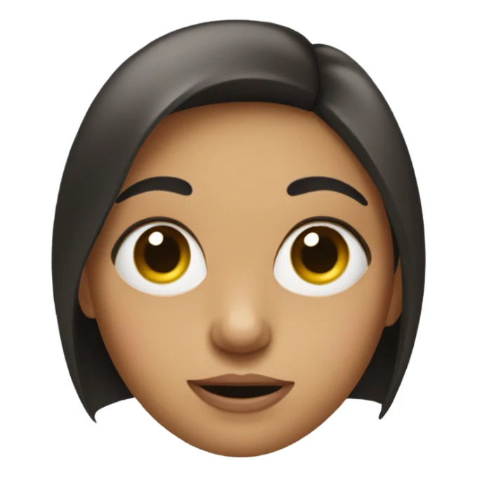 A girl with big eyes sticker