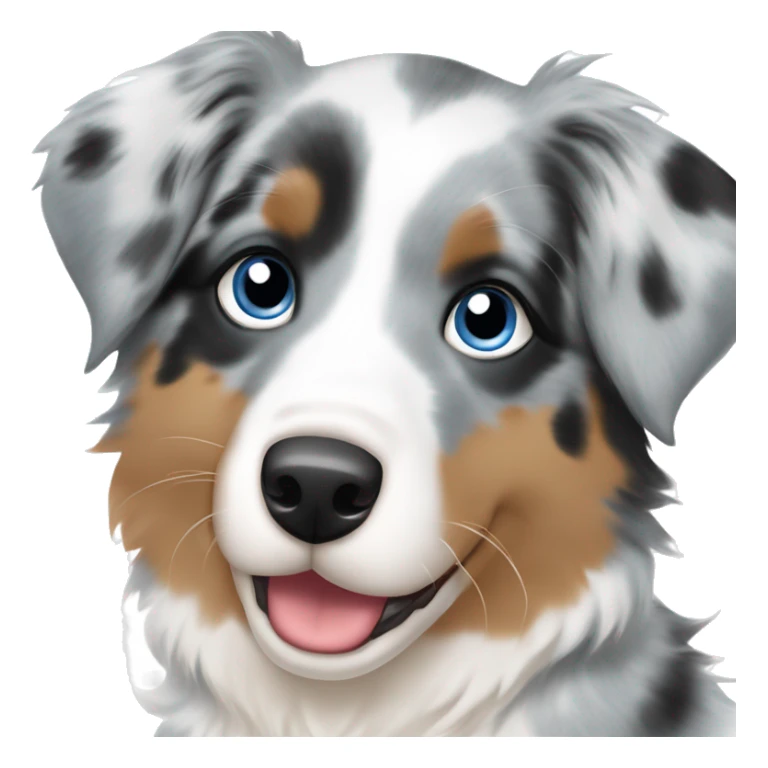 Australian shepherd blue Merle puppy sticker