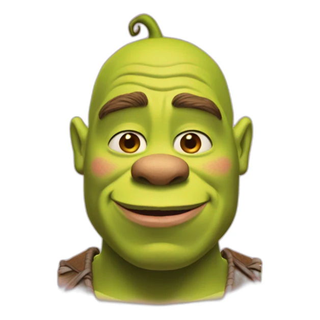 Shrek with pink skin sticker