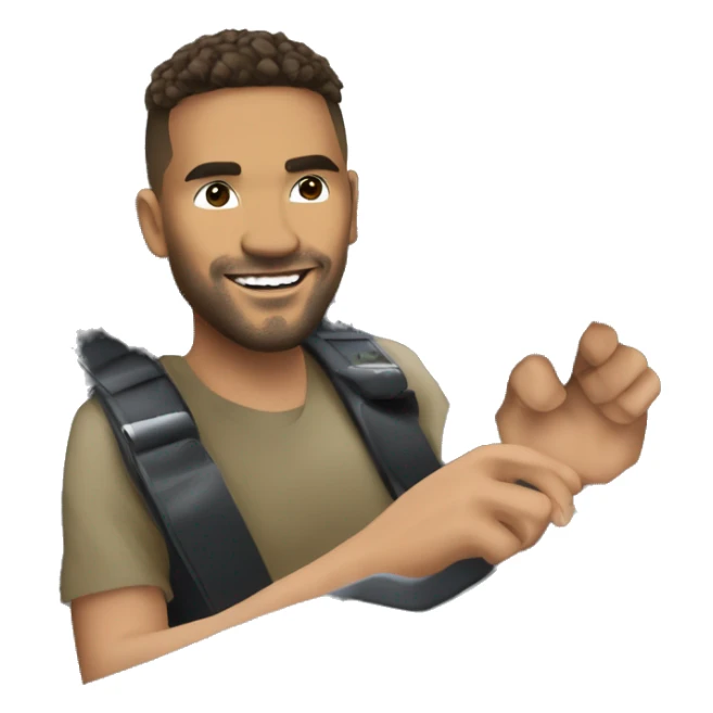 A man inside Nissan gtr r35 driting sticker