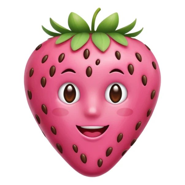 🍓i want this emoji exactly that has been dipped in pink chocolate  sticker