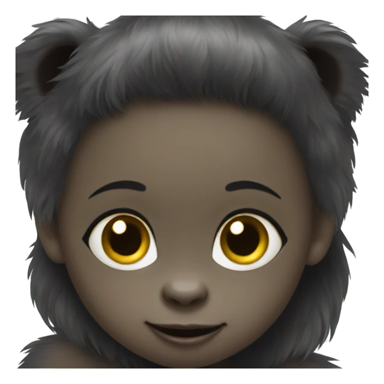 Baby Gorilla with a girl sticker