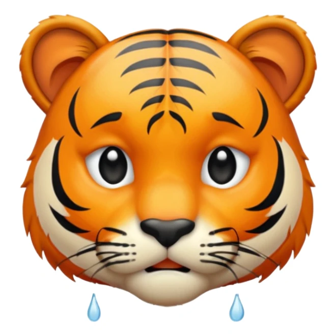 Tête de tigre qui pleure sticker