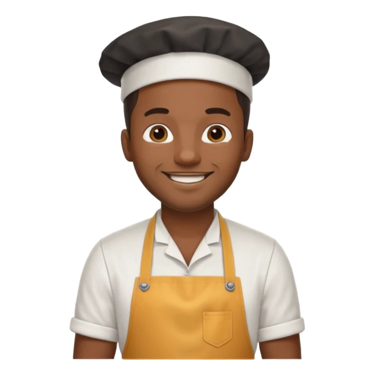 Food Truck Chef black man sticker