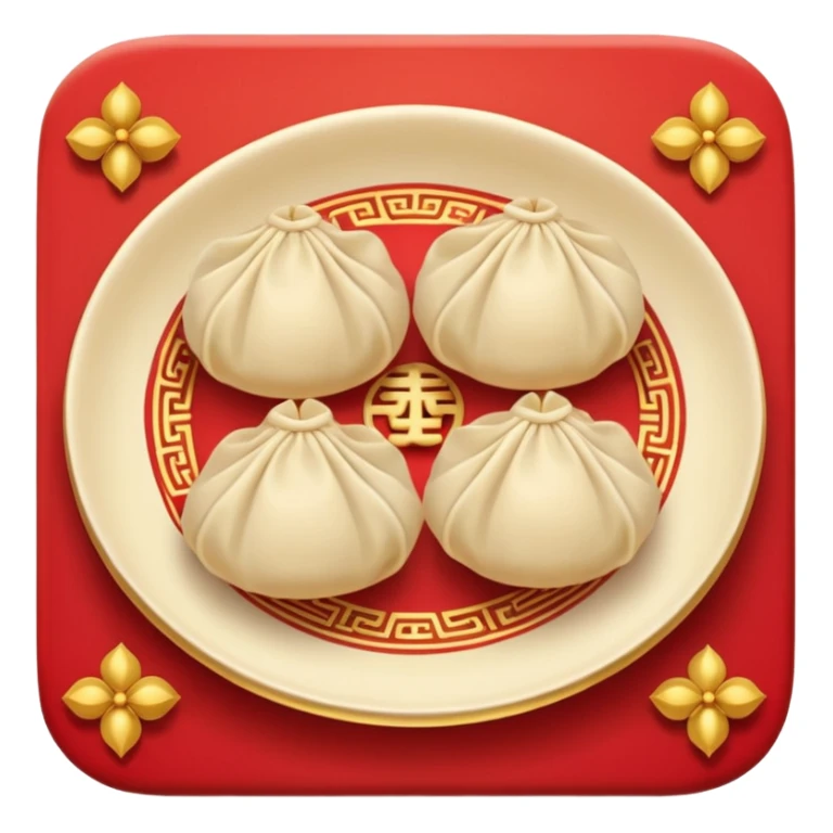 Chinese theme emoji food sticker