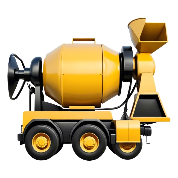 Cement Mixer - Mack Granite (Model Year: 2022) (Iconic colour: Yellow and black) sticker