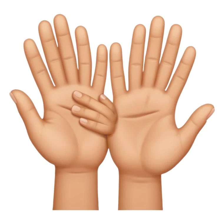 two hands with only their little fingers hooked on each other sticker