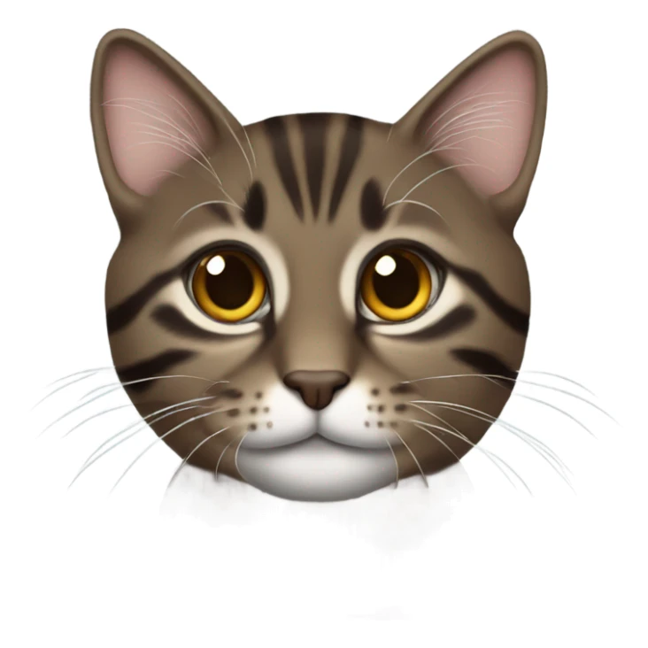 Dark brown tabby  sticker