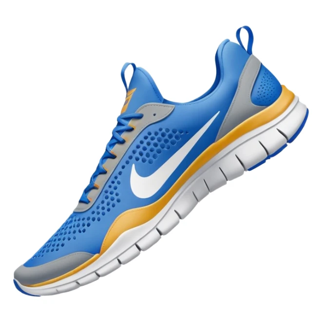 Tiburon con zapatos nike azules sticker
