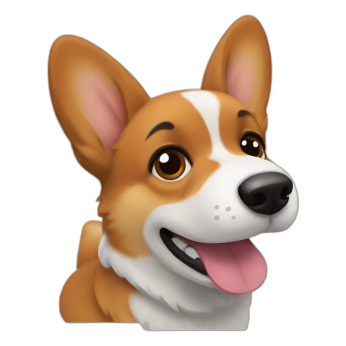 ass of a corgi sticker