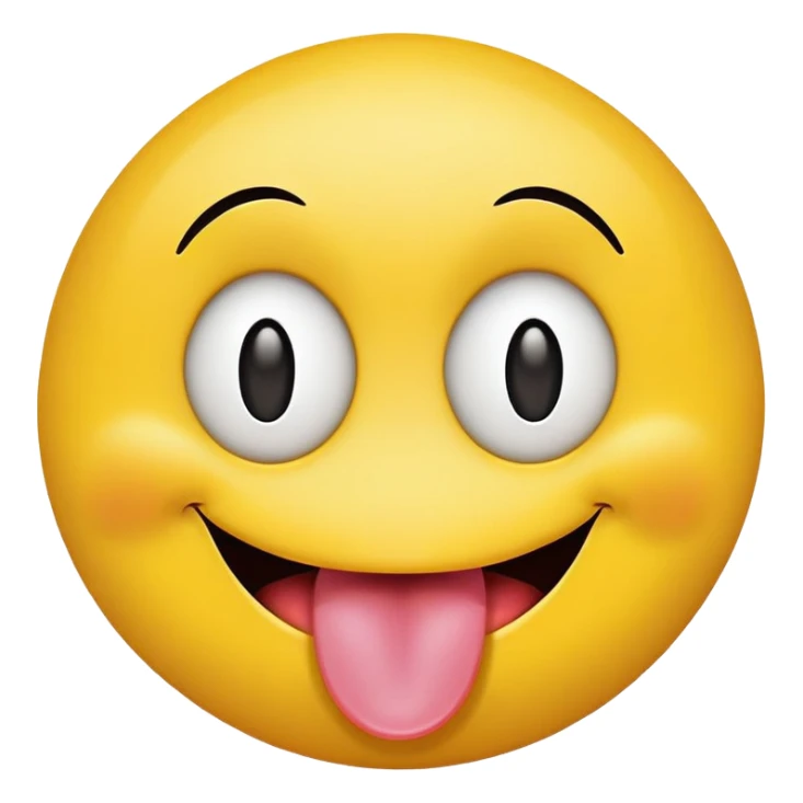 smiley face with tongue sticking out and x's for eyes sticker
