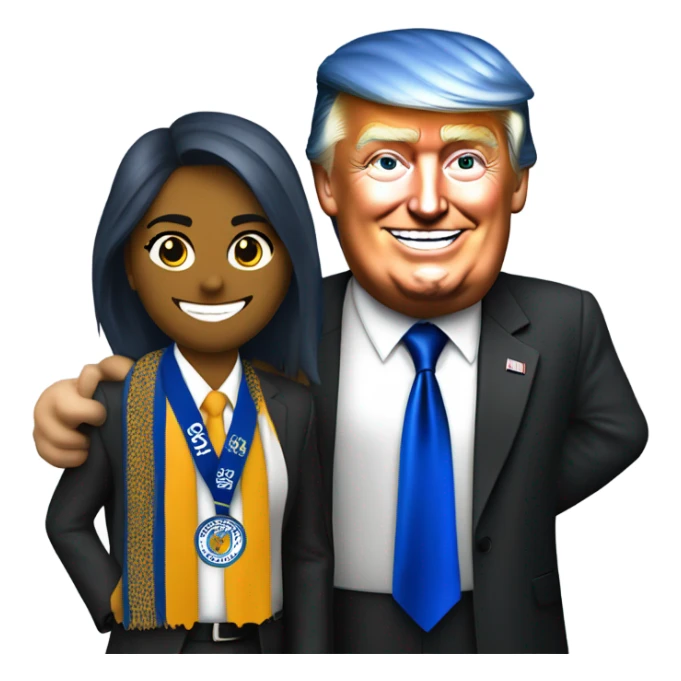 Leicester city supporter with Donald trump  sticker