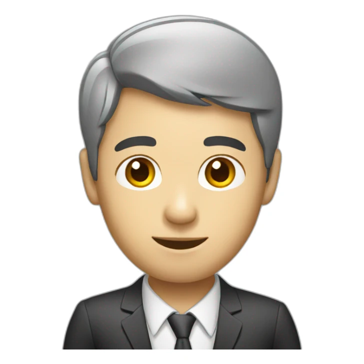 Asian male auditor sticker