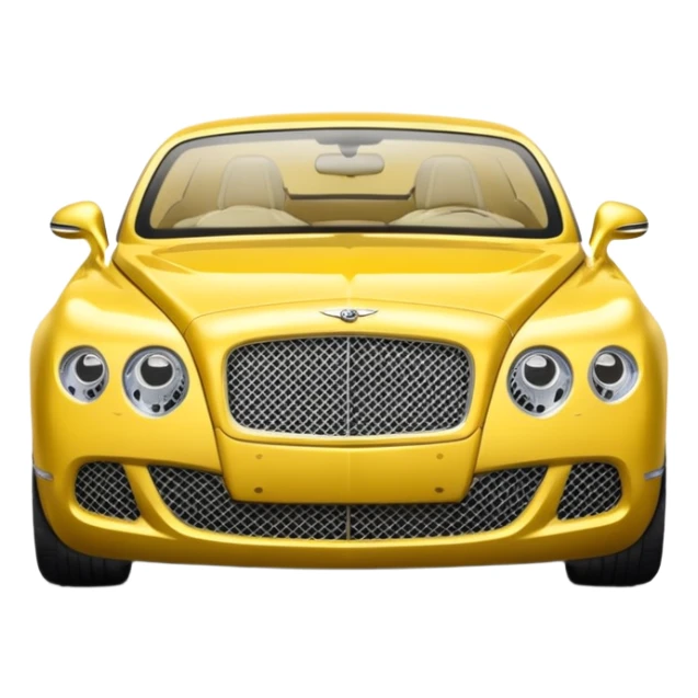 Yellow Bentley sticker