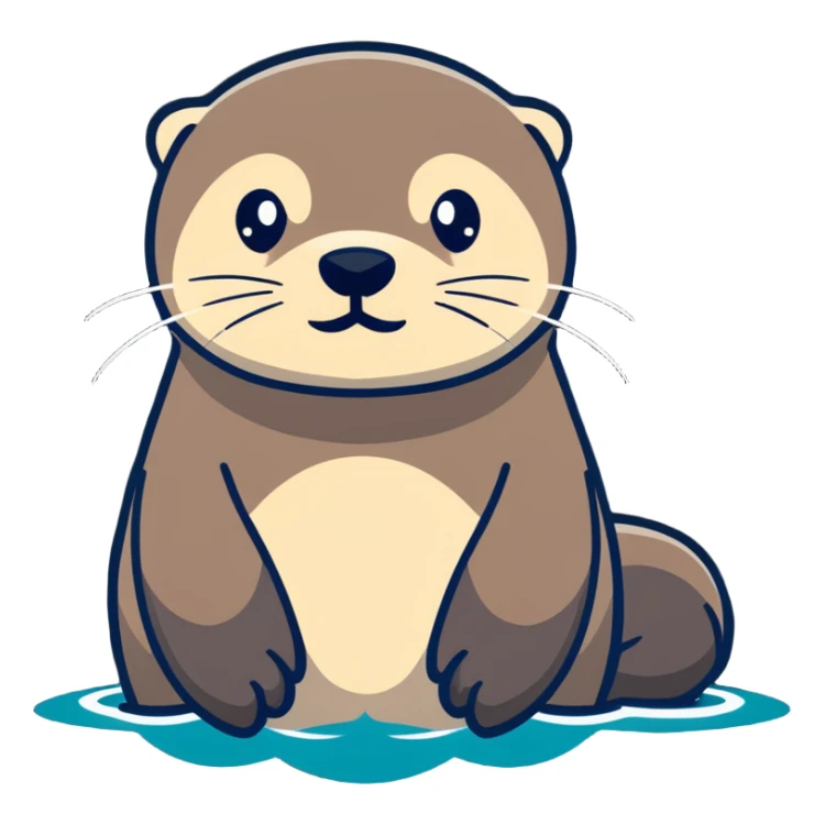 sea otter who is pissed off sticker