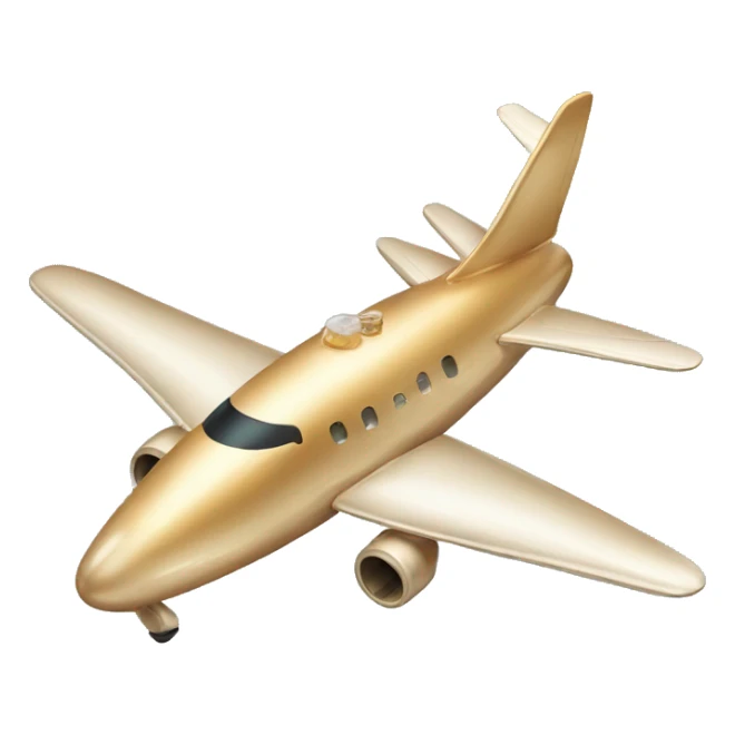 Plane shaped like a bottle of champagne  sticker