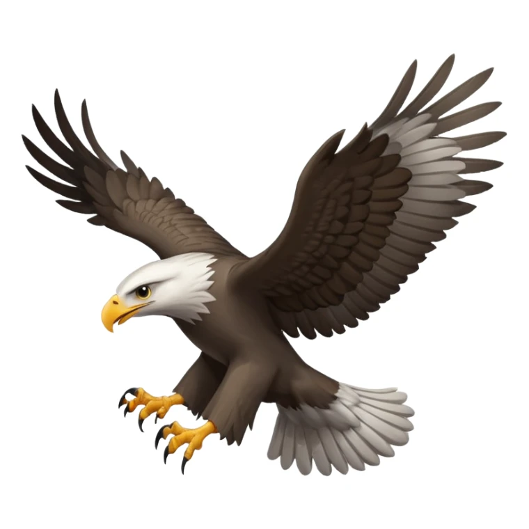 winged eagle gray sticker