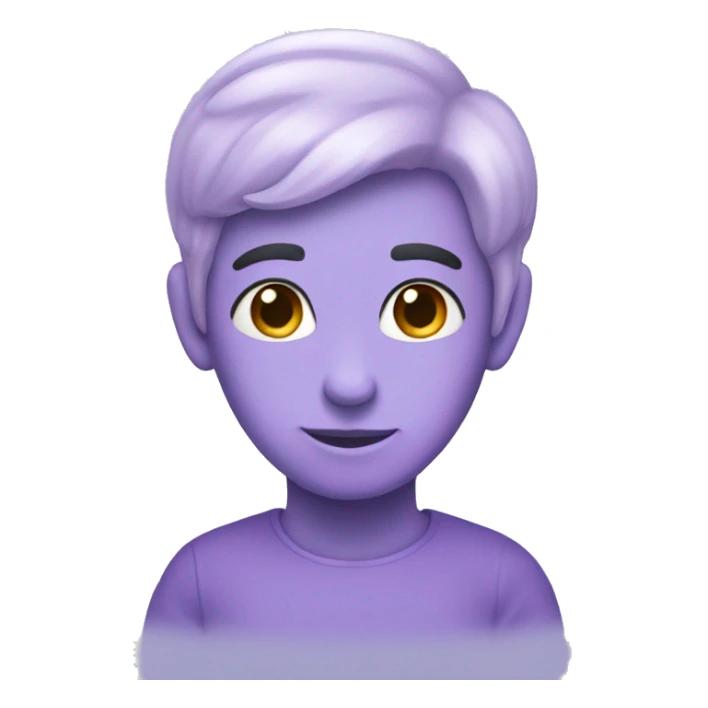 pastel purple hert emoji sticker
