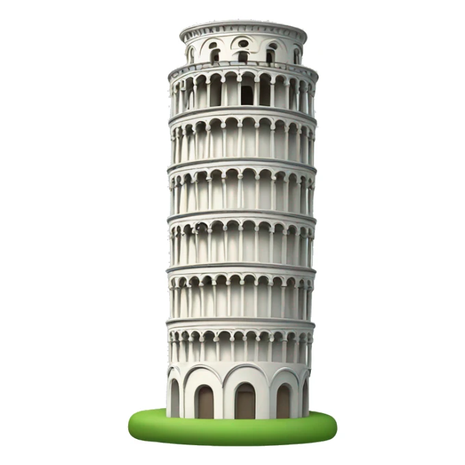 leaning tower of pisa sticker