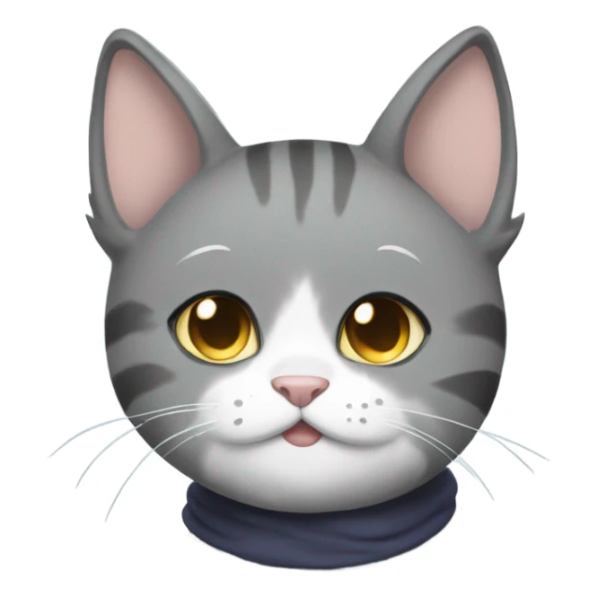 Anime cat saying I MISS YOU sticker