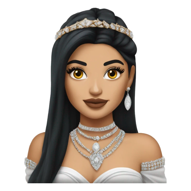 Kylie Jenner Princess with jewellery sticker