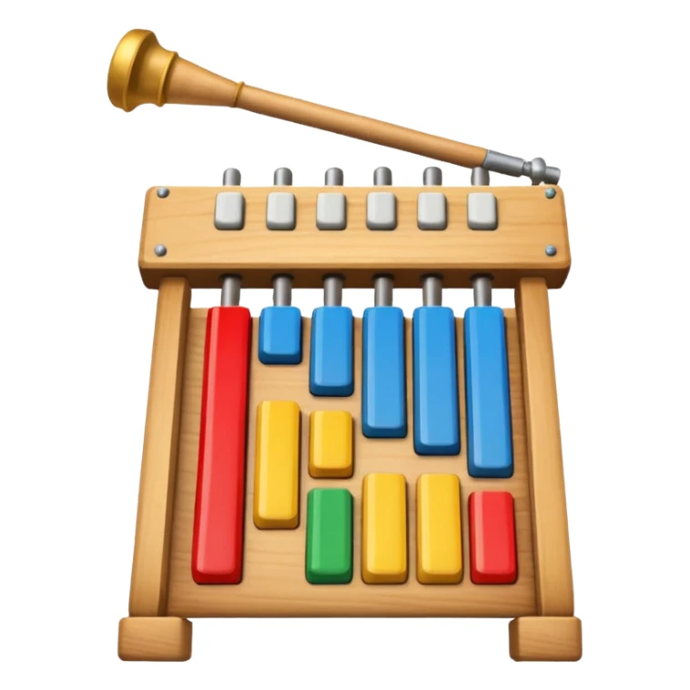 wooden glockenspiel instrument sticker