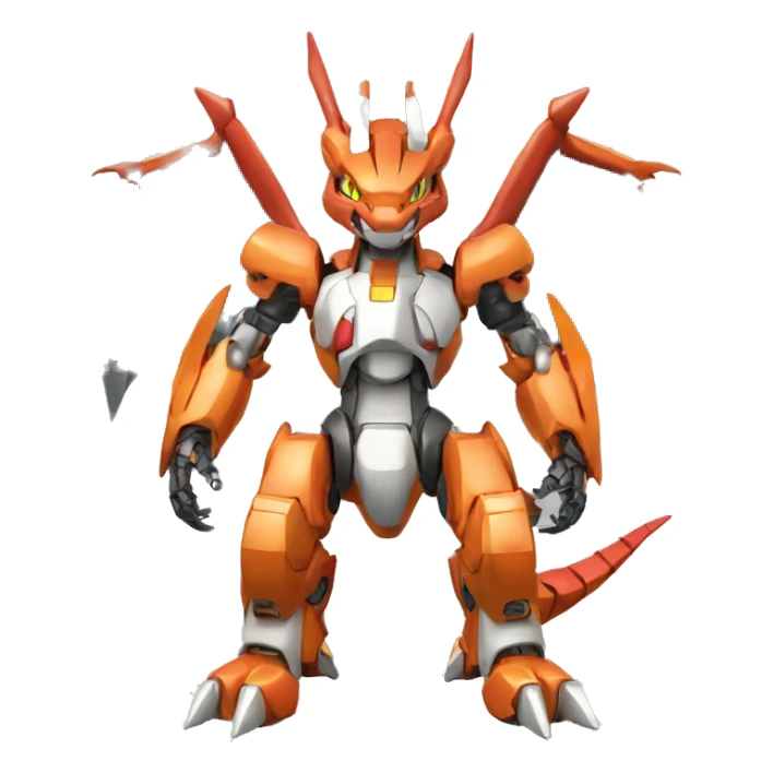 Mechanical Guilmon-Charizard-Medabot-Mecha full body sticker