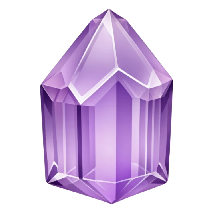 emoji of light purple quarz sticker