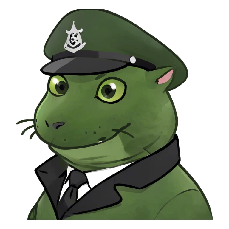 Smirking cat with a mafia boss coat and hat  sticker