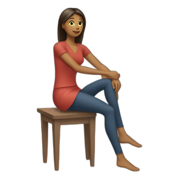 woman-arm-on-her-leg sticker