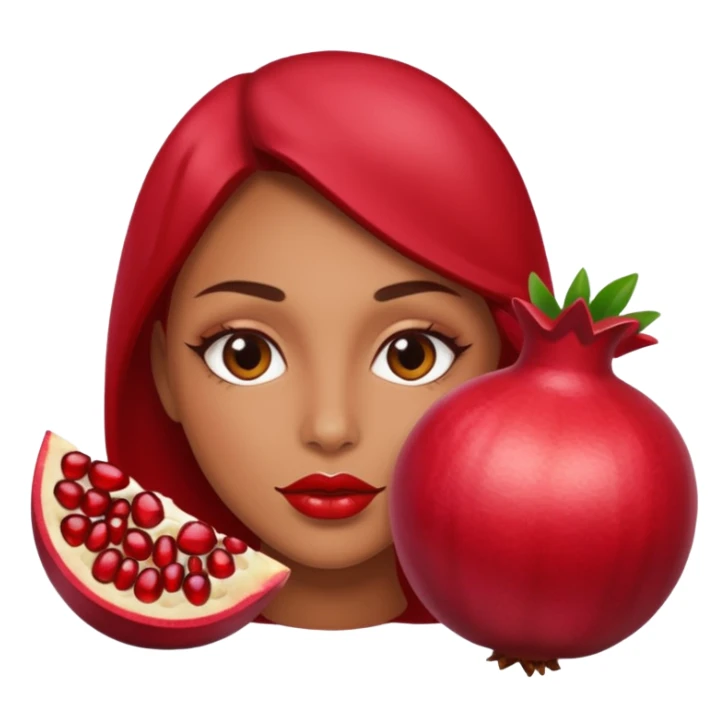 pomegranade lips sticker