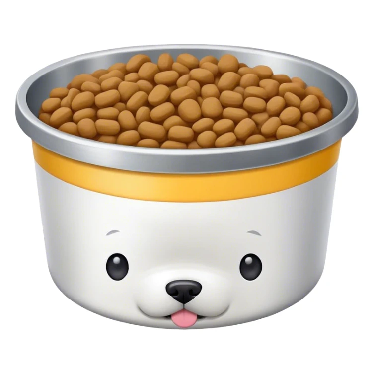 dog food bowl sticker